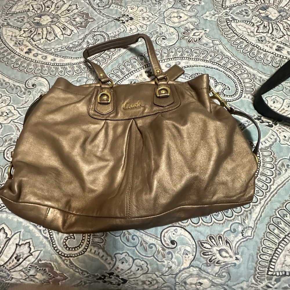 Coach Purse, great condition, bronze color